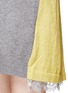 Detail View - Click To Enlarge - SACAI - Lace underlay colourblock turtleneck sweatshirt dress
