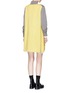 Figure View - Click To Enlarge - SACAI - Lace underlay colourblock turtleneck sweatshirt dress