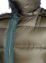 Detail View - Click To Enlarge - SACAI - Faux fur trim quilted down jacket