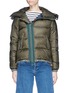 Main View - Click To Enlarge - SACAI - Faux fur trim quilted down jacket