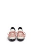 Front View - Click To Enlarge - MONCLER - 'Amandine' lace cow hair sandals