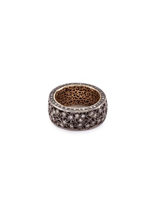 Main View - Click To Enlarge - AISHWARYA - Diamond gold alloy openwork ring