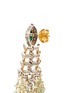 Detail View - Click To Enlarge - AISHWARYA - Diamond emerald gold alloy fringe drop earrings