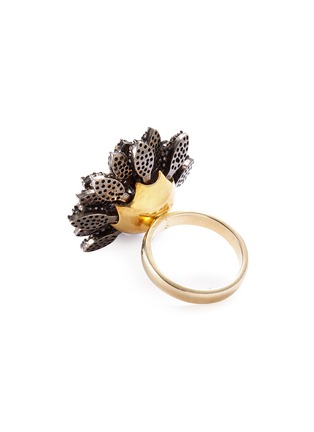  - AISHWARYA - Diamond tourmaline gold alloy floral ring