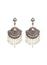 Main View - Click To Enlarge - AISHWARYA - Diamond baroque pearl gold alloy fan earrings