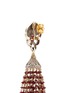 Detail View - Click To Enlarge - AISHWARYA - Diamond pavé ruby fringe pearl drop earrings