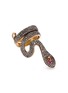 Main View - Click To Enlarge - AISHWARYA - Diamond ruby gold alloy snake ring