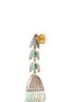 Detail View - Click To Enlarge - AISHWARYA - Diamond pavé emerald fringe drop earrings
