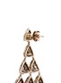 Detail View - Click To Enlarge - AISHWARYA - Diamond tourmaline gold alloy triangle drop earrings