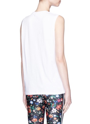 Back View - Click To Enlarge - THE UPSIDE - 'Chambal Garden' muscle tank top