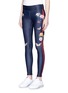 Front View - Click To Enlarge - THE UPSIDE - 'The Night Garden' floral print yoga leggings