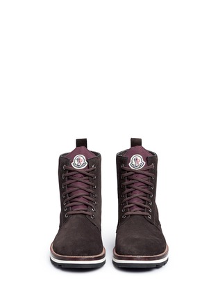 Front View - Click To Enlarge - MONCLER - 'New Vancouver' suede boots