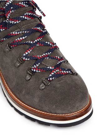 Detail View - Click To Enlarge - MONCLER - 'Peak' suede hiking boots