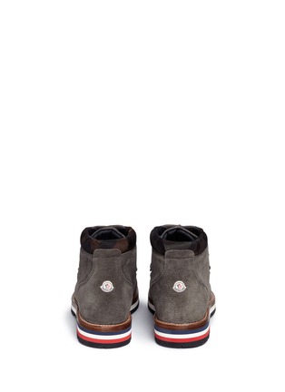 Back View - Click To Enlarge - MONCLER - 'Peak' suede hiking boots