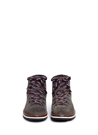 Front View - Click To Enlarge - MONCLER - 'Peak' suede hiking boots