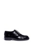 Main View - Click To Enlarge - STUART WEITZMAN - 'Mr Spats' faux pearl embellished leather Oxfords