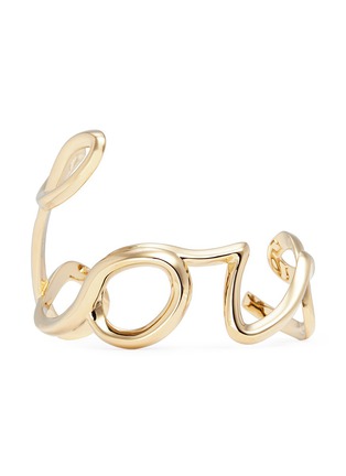 Main View - Click To Enlarge - CHLOÉ - 'Love' cursive lettering cuff