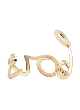 Figure View - Click To Enlarge - CHLOÉ - 'Love' cursive lettering cuff