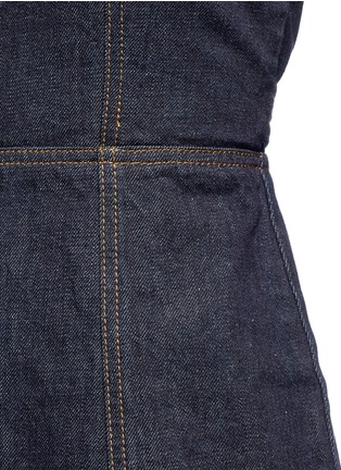Detail View - Click To Enlarge - 74017 - Buckle strap denim dress