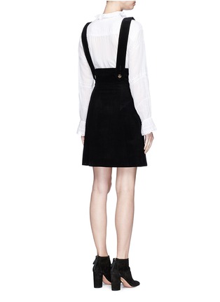 Back View - Click To Enlarge - 74017 - Double breasted corduroy pinafore