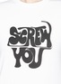 Detail View - Click To Enlarge - 74017 - 'Screw You' print T-shirt