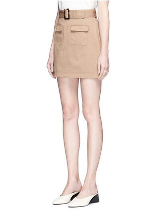 Front View - Click To Enlarge - 74017 - Patch pocket cotton drill skirt