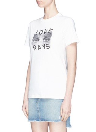 Front View - Click To Enlarge - 74017 - 'Love Rays' print T-shirt