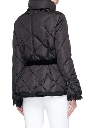 Figure View - Click To Enlarge - MONCLER - 'Mary' ribbon belt quilted down puffer jacket
