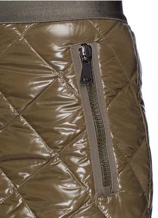 Detail View - Click To Enlarge - MONCLER - Quilted mini down puffer skirt