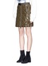 Front View - Click To Enlarge - MONCLER - Quilted mini down puffer skirt