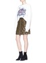 Figure View - Click To Enlarge - MONCLER - Quilted mini down puffer skirt