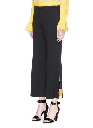 Front View - Click To Enlarge - EMILIO PUCCI - 'Berbania' pleated insert flared suiting pants