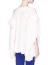 Back View - Click To Enlarge - EMILIO PUCCI - Tiered ruffle silk crepe top