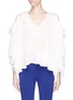 Main View - Click To Enlarge - EMILIO PUCCI - Tiered ruffle silk crepe top