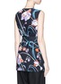 Back View - Click To Enlarge - EMILIO PUCCI - 'Verbania' print crepe sleeveless top