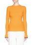 Main View - Click To Enlarge - EMILIO PUCCI - Ruffle cuff rib knit sweater