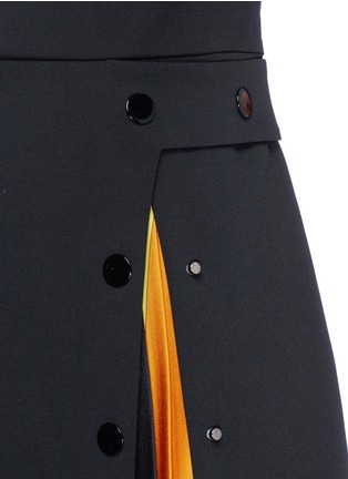 Detail View - Click To Enlarge - EMILIO PUCCI - 'Berbania' pleated insert suiting dress