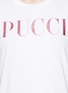 Detail View - Click To Enlarge - EMILIO PUCCI - Glitter logo print puff sleeve T-shirt
