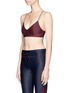 Front View - Click To Enlarge - THE UPSIDE - 'Fraise Ballet' sports bra