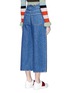 Back View - Click To Enlarge - VALENTINO GARAVANI - Scalloped wide leg cropped jeans
