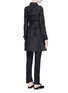 Back View - Click To Enlarge - VALENTINO GARAVANI - Beaded butterfly belted trench coat