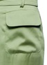 Detail View - Click To Enlarge - VALENTINO GARAVANI - Belted wide leg silk satin pants