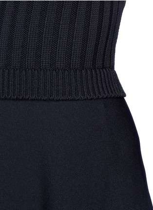 Detail View - Click To Enlarge - VALENTINO GARAVANI - Crepe and knit dress
