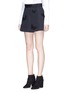 Front View - Click To Enlarge - VALENTINO GARAVANI - Beaded butterfly twill skort