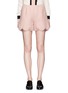Main View - Click To Enlarge - VALENTINO GARAVANI - Rockstud scalloped crepe couture shorts