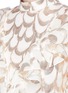 Detail View - Click To Enlarge - 68244 - 'Rider' metallic feather fil coupé silk chiffon dress