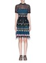Main View - Click To Enlarge - 68244 - 'Horizon' woodland embroidered crepe mini dress