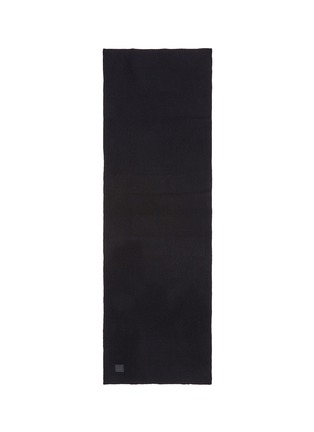 Main View - Click To Enlarge - ACNE STUDIOS - Emoticon patch wool rib knit scarf
