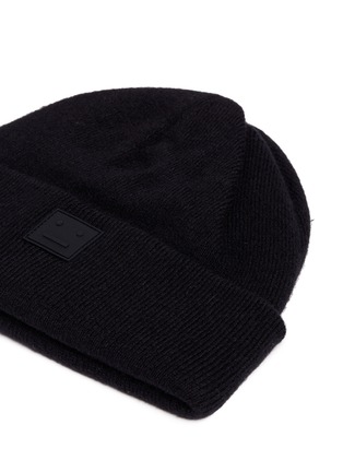 Detail View - Click To Enlarge - ACNE STUDIOS - Emoticon patch wool beanie