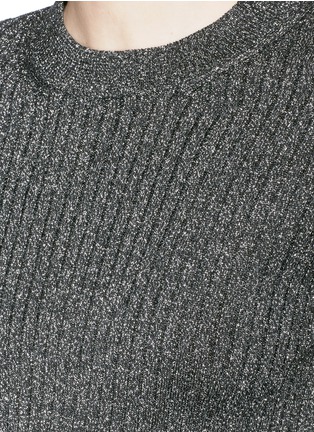 Detail View - Click To Enlarge - SAINT LAURENT - Metallic sweater